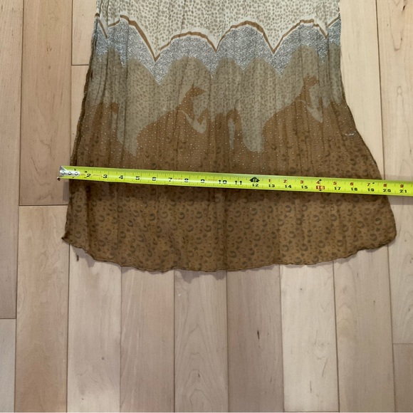 NICOLE MARCIANO, AMBER AND CREAM SCARF, VINTAGE - Picture 7 of 9